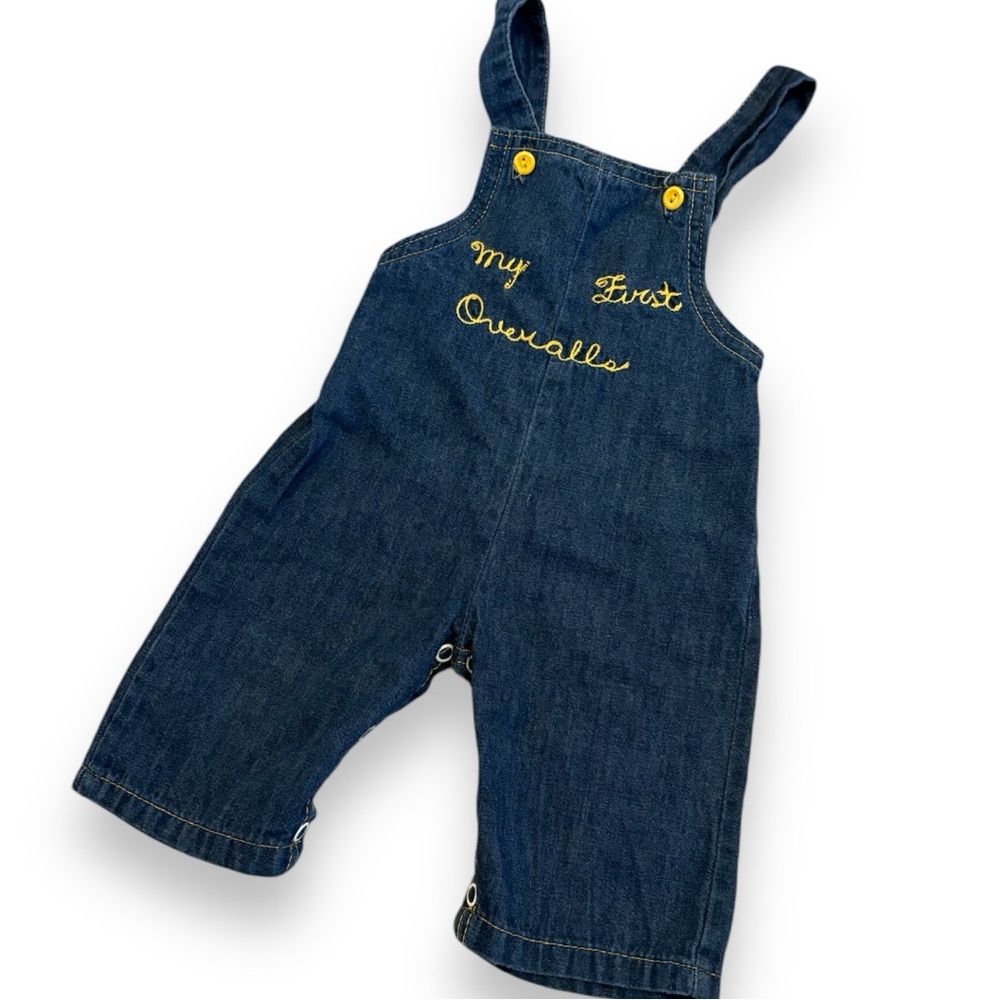 Vintage “My first overalls” 6-9m